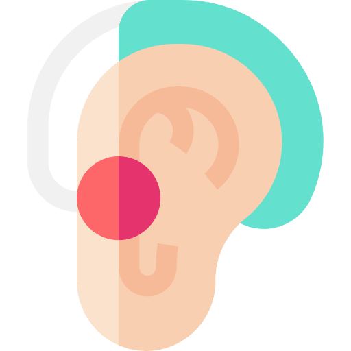 Ear plug hear technology ear plug icon