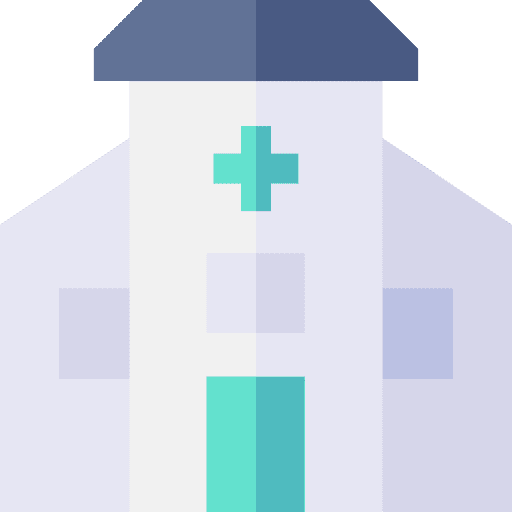 Health clinic hospital buildings health clinic icon