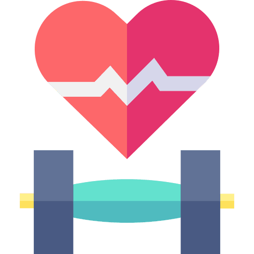 Heart rate dumbbell workout heart rate icon