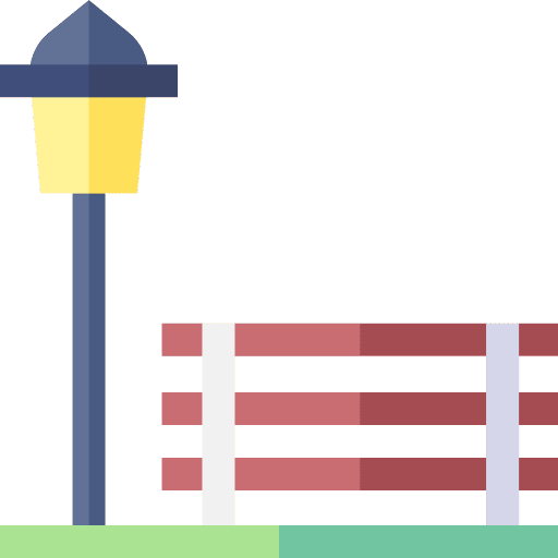 Park park leisure bench icon Park park leisure bench icon