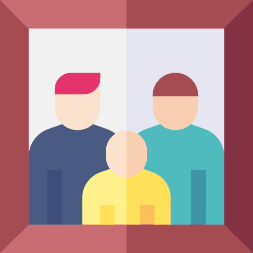 Family picture love people frame icon Family picture love people frame icon
