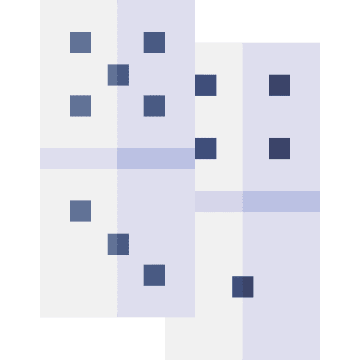 Domino piece game entertainment hobbies and free time icon Domino piece game entertainment hobbies and free time icon