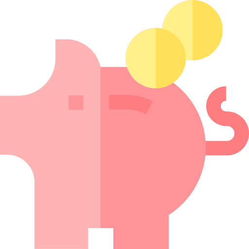 Savings business and finance piggy bank coin icon Savings business and finance piggy bank coin icon