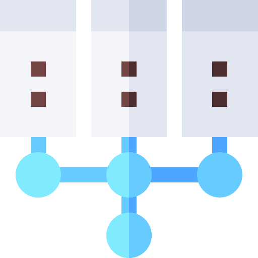 Data server networking electronics data icon