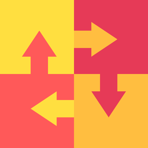Integrated process strategic solution icon