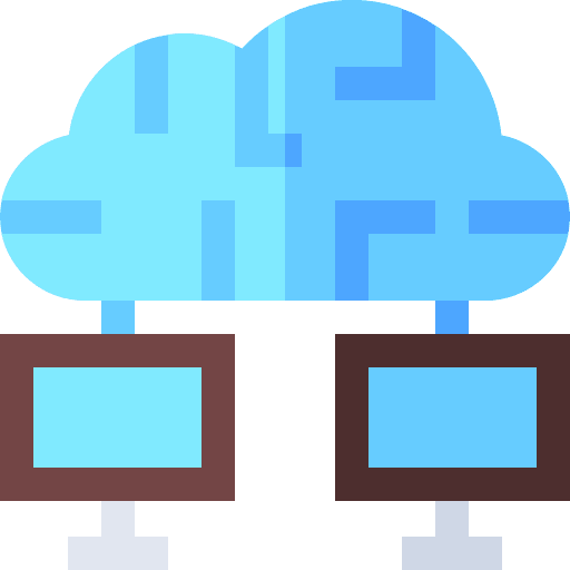 Online business cloud sofware computer icon