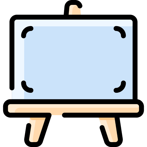 Canvas paint education painter icon