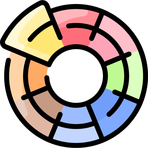 Color wheel colour variety edit tools icon