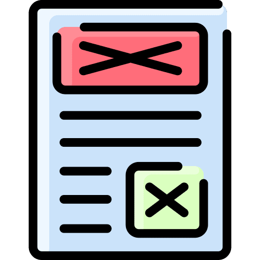 Layout content interface layout icon