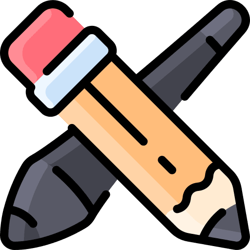 Pencil tablet pen education graphic design icon