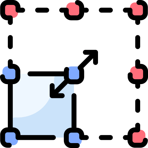 Resize resize geometric select icon