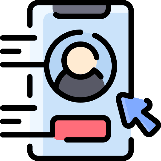 Smartphone user user interface click icon