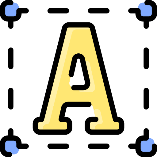 Text editor ui graphic design font icon