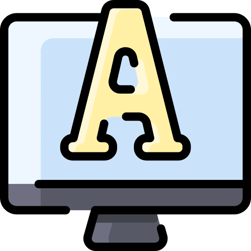Computer computer graphic design text icon