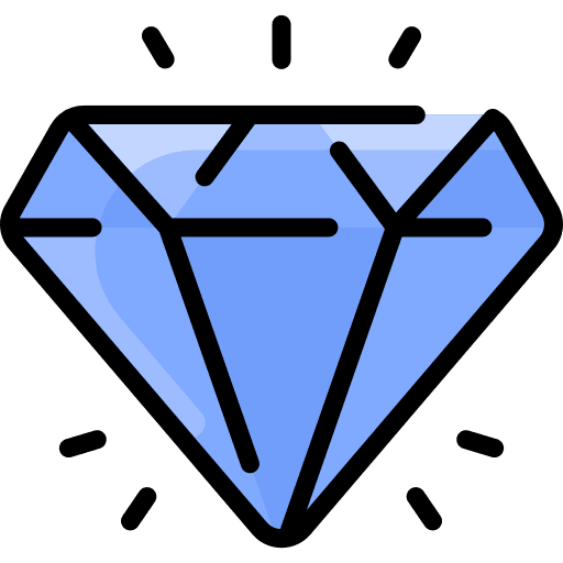Diamond fashion bling values icon