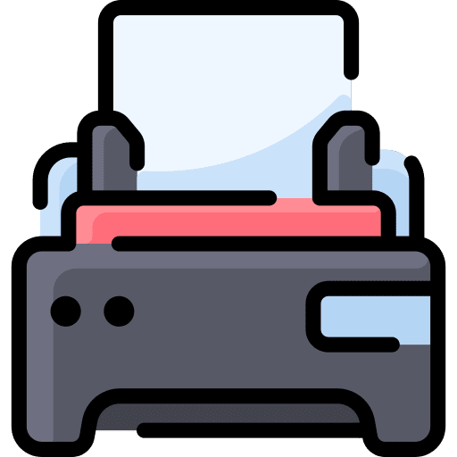 Printer printer ink paper icon