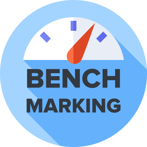 Benchmarking growth benchmarking benchmark icon