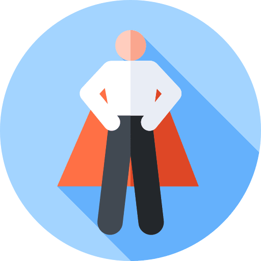 Role model confidence cape avatar icon