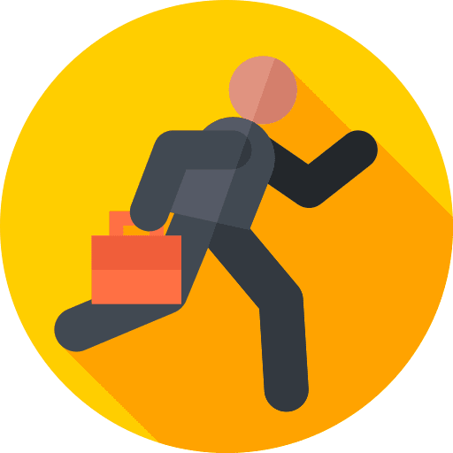 Busy business worker overload icon