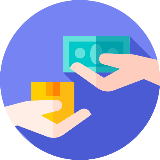 Cash on delivery money logistics delivery payment method icon
