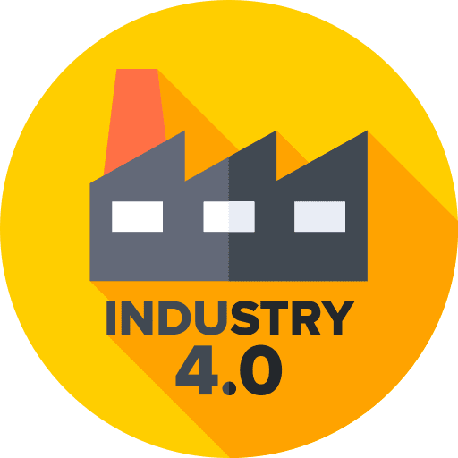 Industry 40 industry 4.0 building manufacturer icon