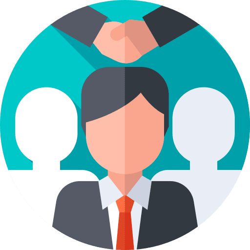 Intermediary discussion meeting agreement icon