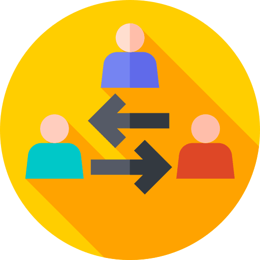 Intermediary umpire people mediator icon