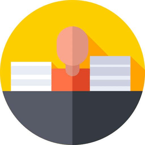 Overload work pile papers icon