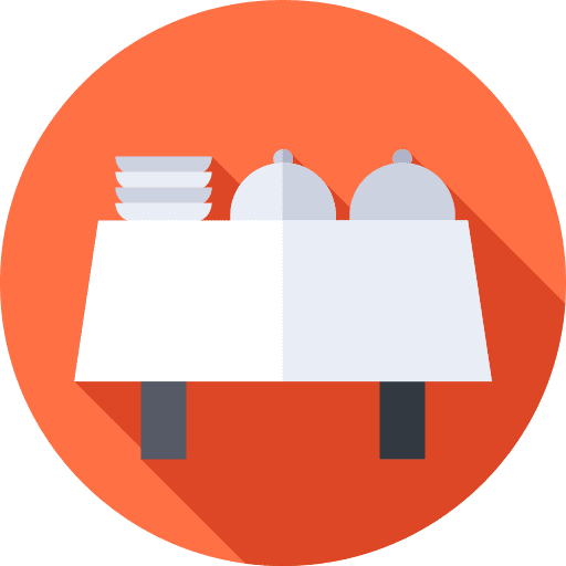 Self service display counter restaurant icon