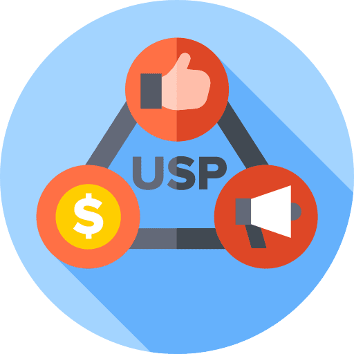 Usp proposition planning analysis icon