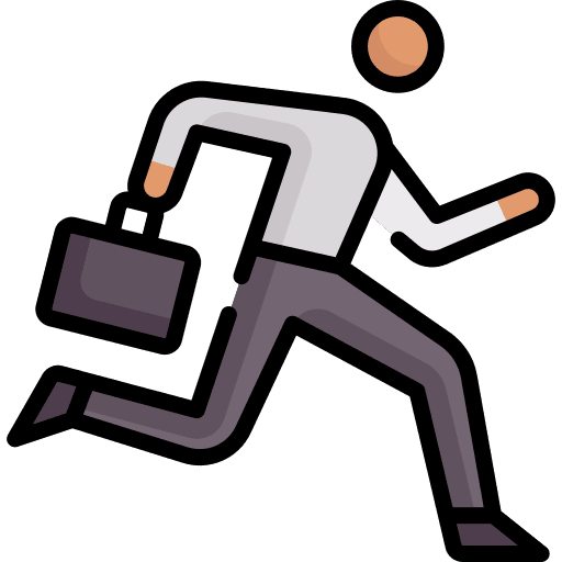 Busy businessman people business icon
