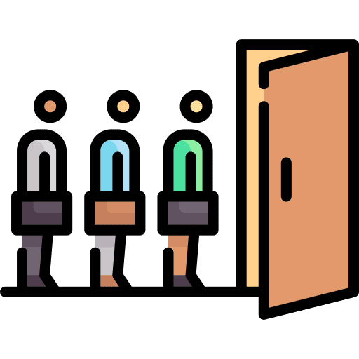 Unemployment fired unemployment queue icon