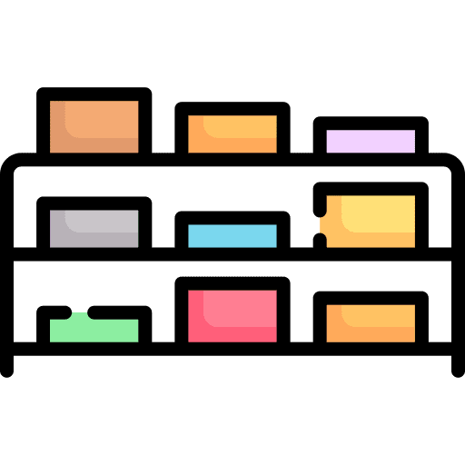 Assortment stock parcel shipping and delivery icon
