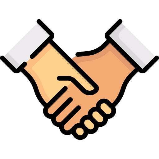 Etiquette hands and gestures social etiquette deal icon