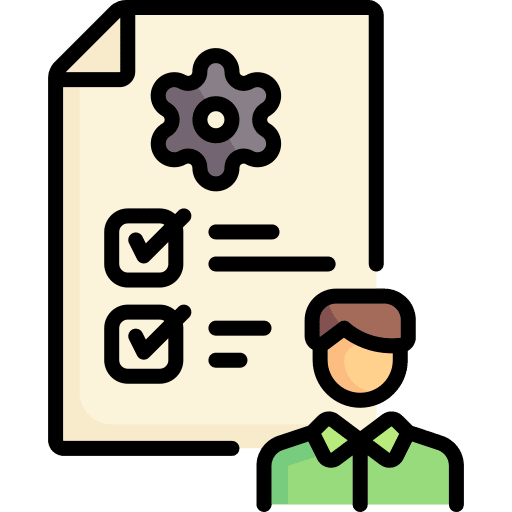 Onboarding file gear checklist icon