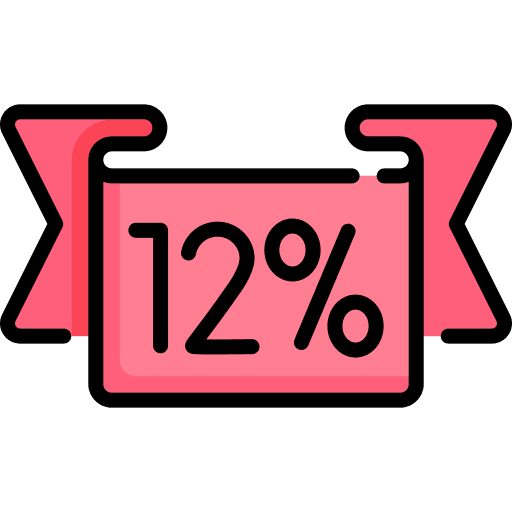 12 offer banner percent icon