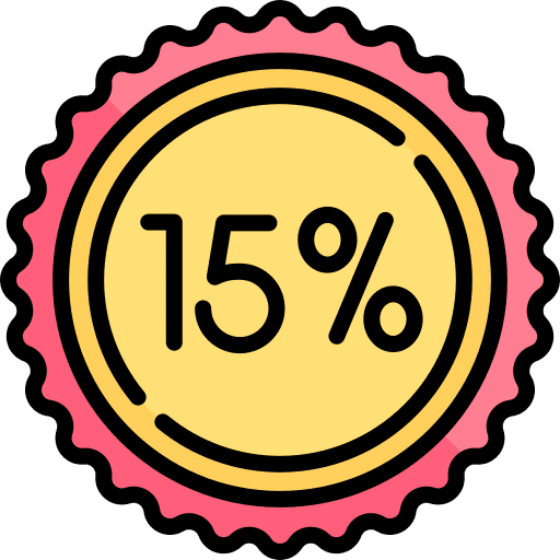 15 commerce and shopping discount sales icon