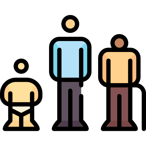Age group age range adult marketing icon