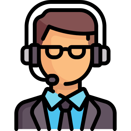Help desk user call center agent contact center icon
