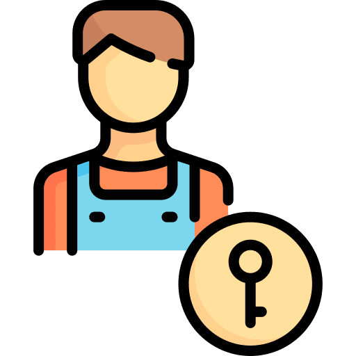 Locksmith avatar locksmith man icon