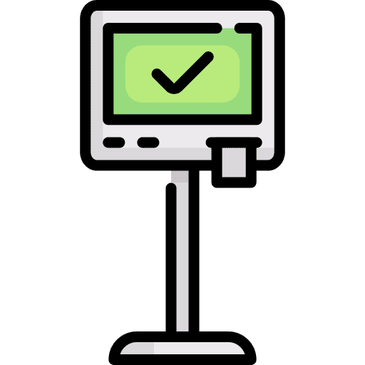 Self service approval machine ticket icon