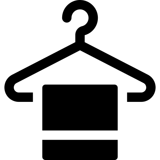 Hanger beauty wellness hygiene icon