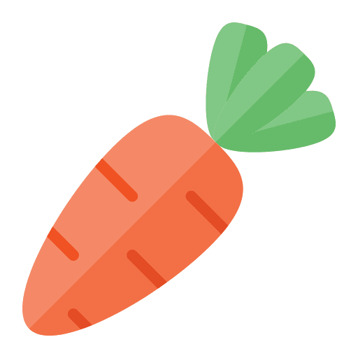 Carrot vegetable vegetarian diet icon