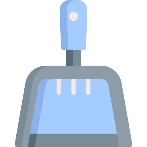 Dustpan wiping tools clean icon