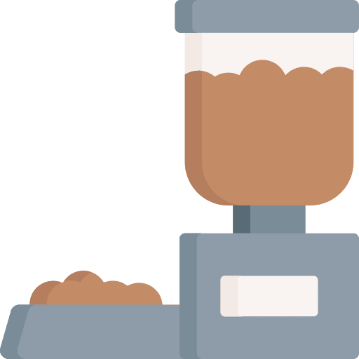 Pet feeder pet food animals smart home icon