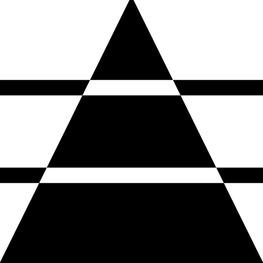 Rank network networking pyramid icon