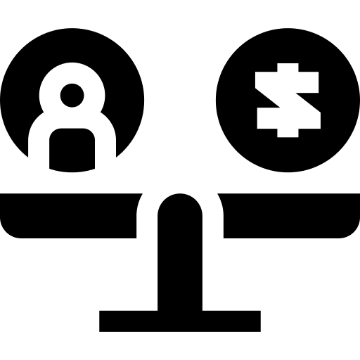Balance scale balance comparison icon Balance scale balance comparison icon