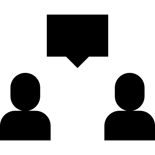 Chat users dialogue speak icon Chat users dialogue speak icon