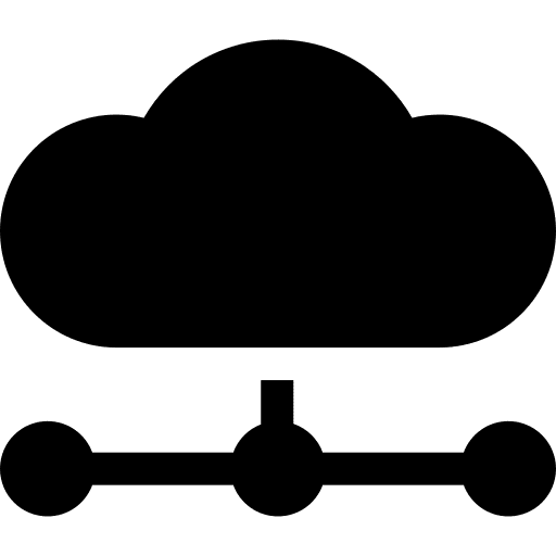Cloud networking sharing network icon Cloud networking sharing network icon