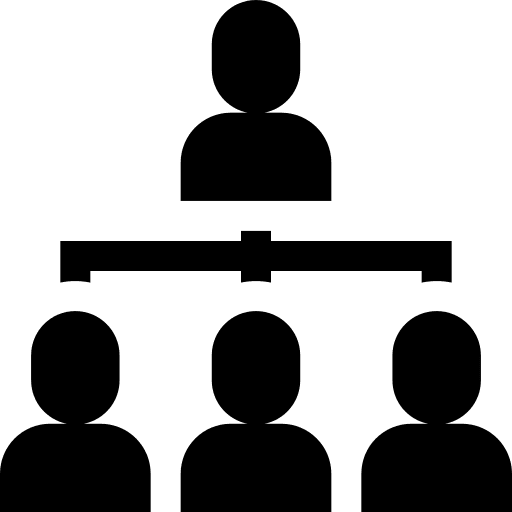 Team networking hierarchical structure team icon Team networking hierarchical structure team icon
